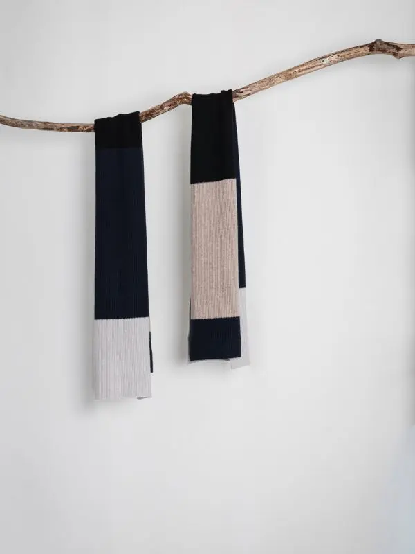 Block Scarf – Cashmere – Brucke49 Butik – 2 Blockschal